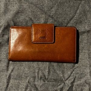 Fossil leather wallet